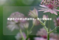 蔡建忠已任昆山市副市长、市公安局局长