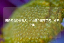 国务院台办发言人：“台独”翻不了天，成不了事